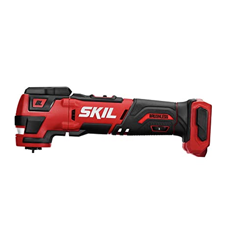 SKIL PWR CORE 12 Brushless 12V 5-Tool Compact Combo Kit Includes Two 2.0Ah Battery and Charger - CB8368A-20,Red