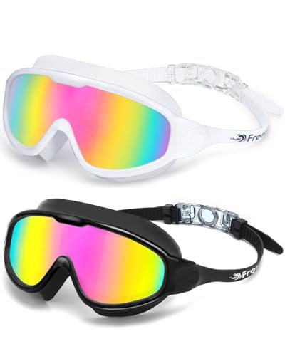 2 Pack Anti-Fog UV Protection Swimming Goggles