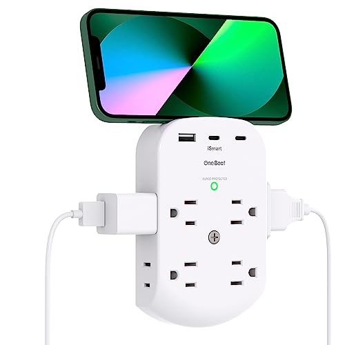 8 Outlet Surge Protector with USB C Wall Charger