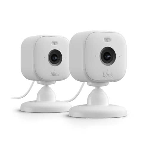 2 Pack Blink Mini 2 Indoor Security Cameras HD