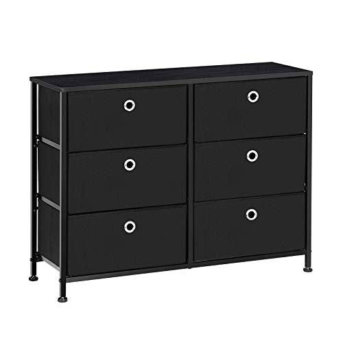 6 Drawer SONGMICS Fabric Dresser Storage Organizer Unit