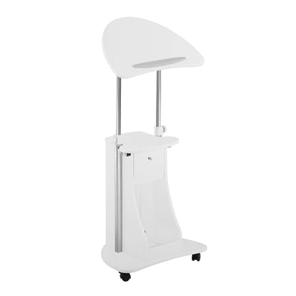 Adjustable Height Rolling Laptop Cart by Techni Mobili