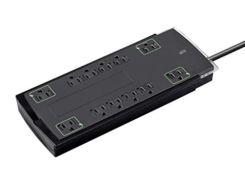 12 Outlet Surge Protector Power Strip, 10-Foot Cord