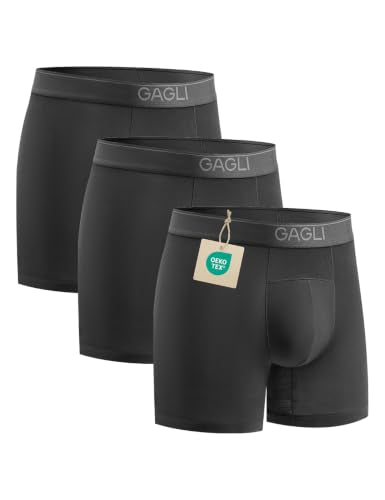 3 Pack Modal Breathable Boxer Briefs 5-Inch