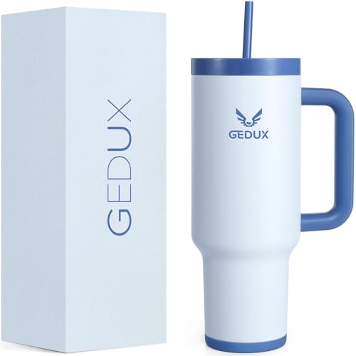 40oz Insulated Tumbler with Handle (Leakproof Lid)
