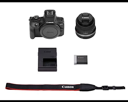 Canon EOS R100 Mirrorless Camera RF-S18-45mm F4.5-6.3 is STM Lens Kit, 24.1 Megapixel CMOS (APS-C) Sensor, 4K Video, RF Mount, Black