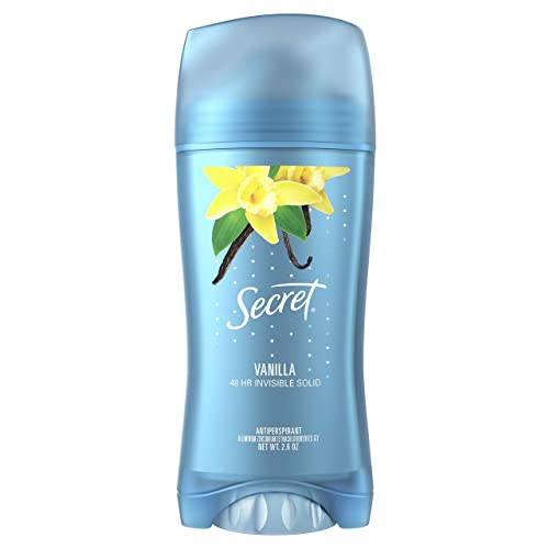 4 Pack Secret Invisible Solid Antiperspirant Deodorant Vanilla