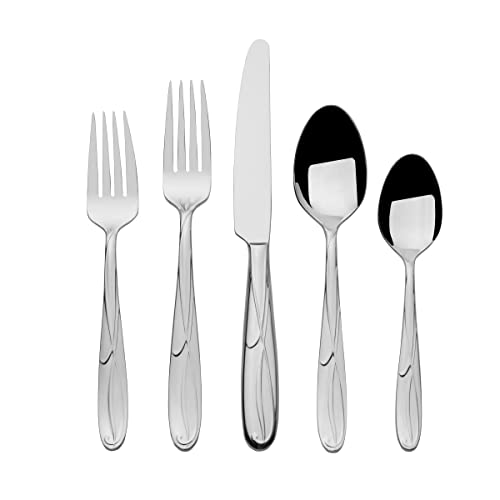 65 Piece Mikasa Cocoa Blossom Flatware Set Service