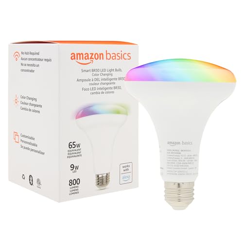 1 Pack Amazon Basics Smart BR30 LED Light Bulb