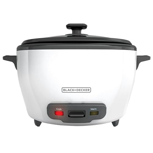 BLACK+DECKER 6-Cup Rice Cooker with Steamer Basket