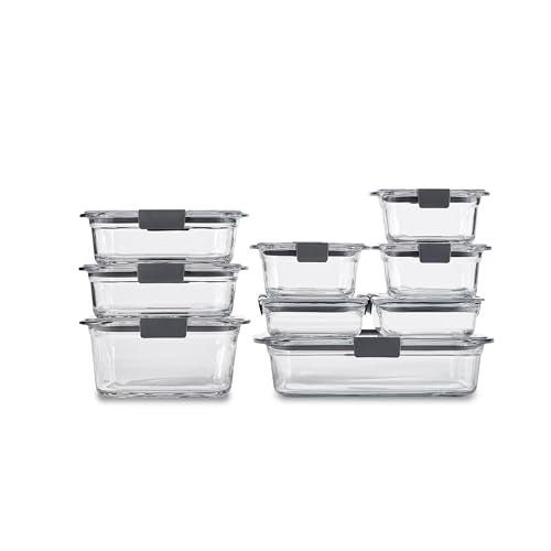 9 Piece Rubbermaid Brilliance Glass Food Storage Set