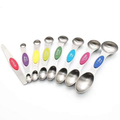Magnetic Stainless Steel Measuring Spoons Set