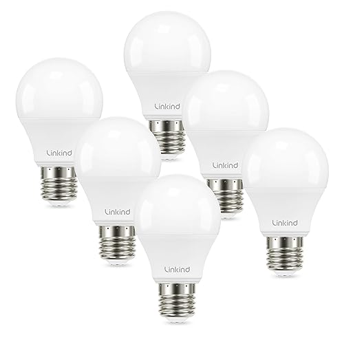 6 Pack Dimmable 60W Equivalent LED Light Bulbs