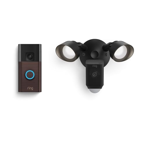 Ring Battery Doorbell and Floodlight Cam Wired Plus