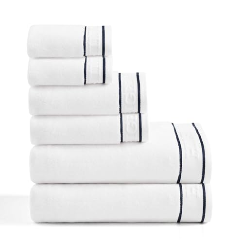 6 Piece Tommy Hilfiger Ultra Soft Cotton Towel Set