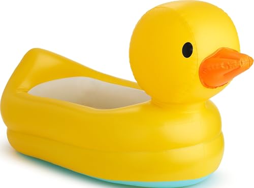 Munchkin Inflatable Duck Baby Bathtub with Heat Alert