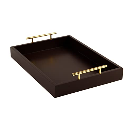 Wooden Rectangular Serving Tray with Handles