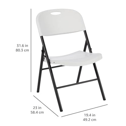 6-Pack Amazon Basics Foldable Plastic Chairs