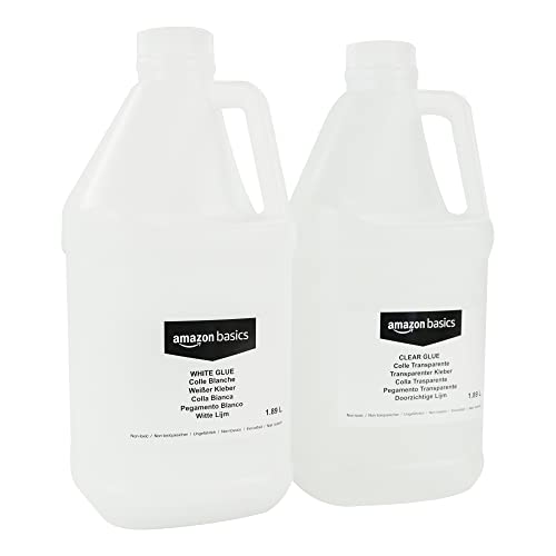 64 fl oz Amazon Basics Glue Combo for Slime