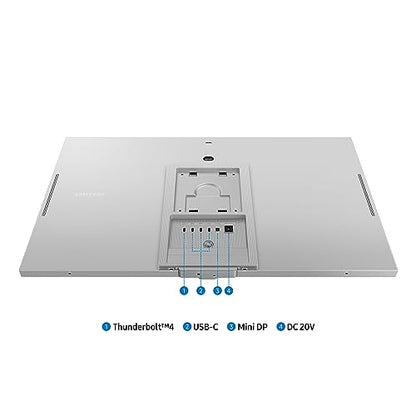 SAMSUNG 27" ViewFinity S9 Series 5K Computer Monitor, Thunderbolt 4, DisplayPort, Matte Display, 4K Slimfit-Camera, Slim Metal Design, AirPlay, Smart-TV Apps, Gaming Hub, LS27C900PANXZA, 2023