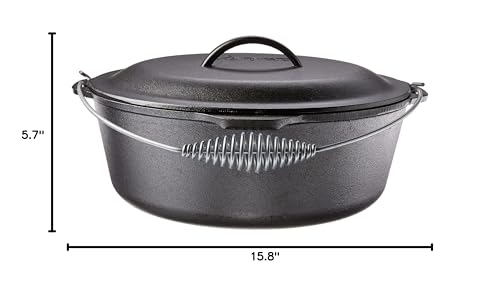 Lodge 9 Quart Cast Iron Dutch Oven with Lid
