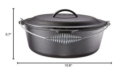 Lodge 9 Quart Cast Iron Dutch Oven with Lid