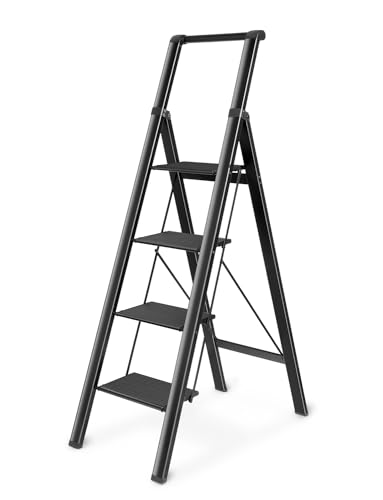 4 Step Folding Aluminum Ladder