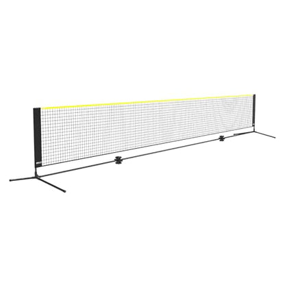 VEVOR Badminton Net, Height Adjustable Volleyball Net, 20ft Wide Foldable Pickleball Net, Portable Tennis Net Set with Poles, Stand, Bag, Rackets, Nylon Shuttlecocks, Kid Backyard Indoor Outdoor Use