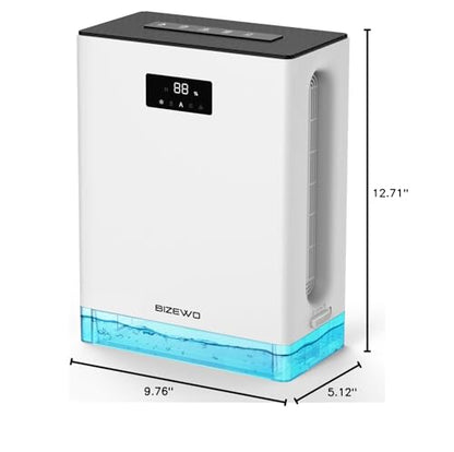 BIZEWO Quiet Dehumidifier for Large Rooms