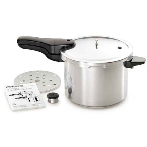 Presto 6-Quart Aluminum Pressure Cooker, Silver