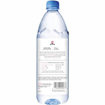 Evian Spring Water 1L Bottle, 12 Pack