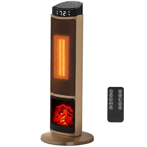 23" 1500W Portable Space Heater Indoor Outdoor Use
