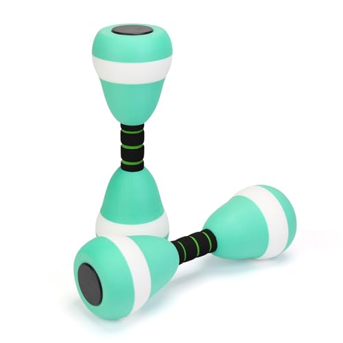 2 Pack Aquatic Exercise Dumbbells Water Weights Pool
