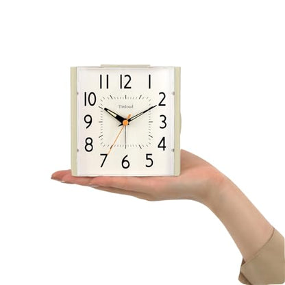 Vintage Retro Silent Alarm Clock for Bedroom
