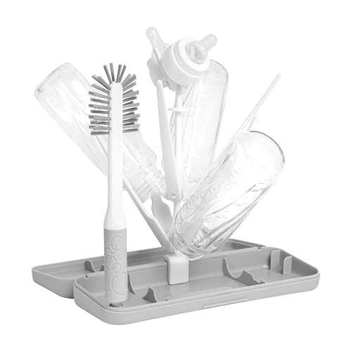 Ubbi Travel Bottle Drying Rack and Brush Set