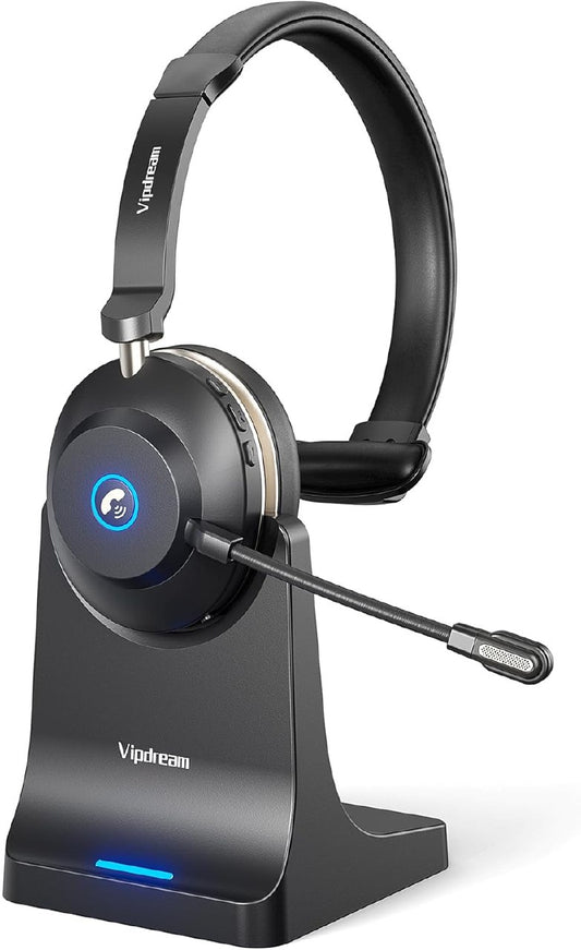 Bluetooth 5.3 Wireless Headset with Microphone