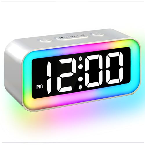 JALL LED Digital Alarm Clock with USB Charging