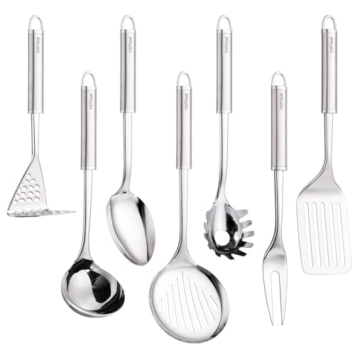 7 Piece Stainless Steel Cooking Utensil Set