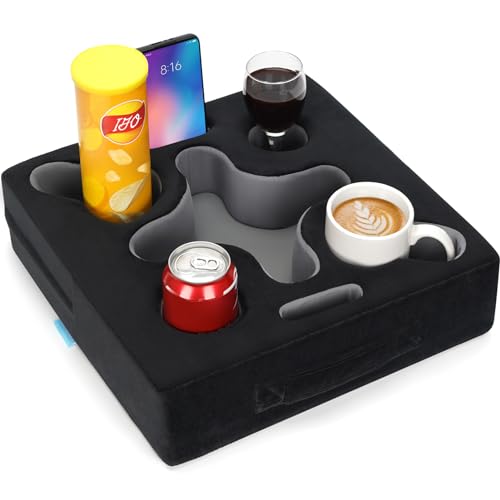 Couch Cup Holder Pillow Tray Organizer