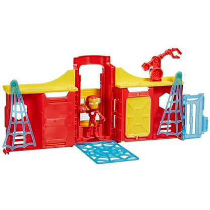 Hasbro Spidey Stark Tower Playset with Iron Man Figure