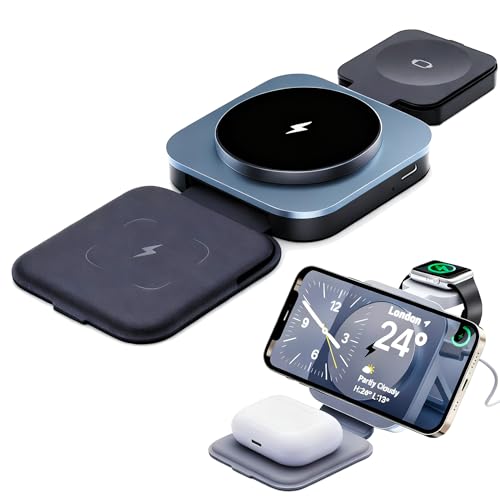 Wireless 3-in-1 Foldable Apple Charging Station