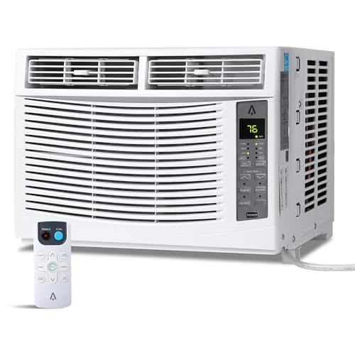 6,000 BTU Window Air Conditioner with Remote, Dehumidifier