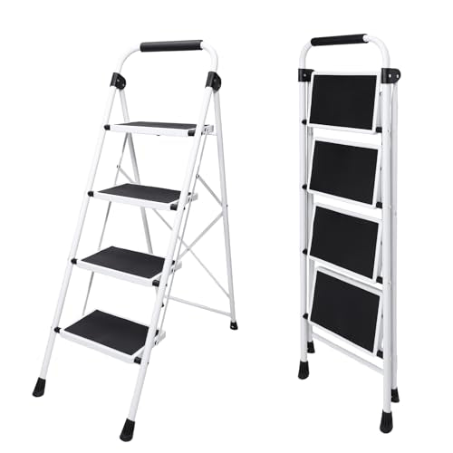 4 Step Folding Ladder with Handrail