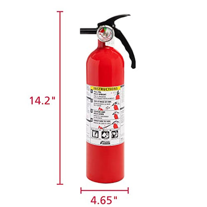 Kidde Fire Extinguisher for Home, 1-A:10-B:C, Dry Chemical Extinguisher, Red, Mounting Bracket Included, 2 Pack