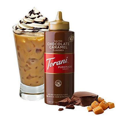 Torani Salted Chocolate Caramel Sauce, 16.5 Oz