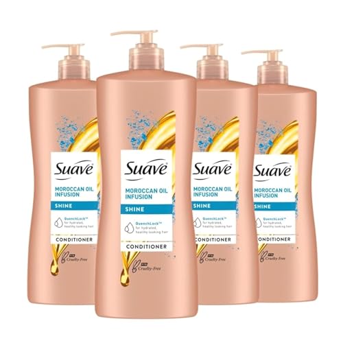 4 Pack Suave Moroccan Infusion Shine Conditioner 28oz