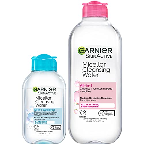 2 Pack Garnier Micellar Cleansing Water Set, 13.5/3.4oz