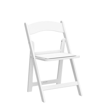 Flash Furniture Hercules Series Kids Padded Folding Chairs for Children, Children's Event Seats with 264-lb. Static Weight Capacity, Set of 10, White