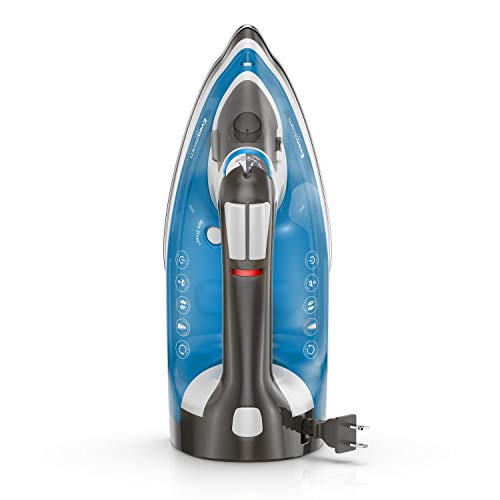 BLACK+DECKER ICR19XS One Step Steam Cord Reel Iron, Blue