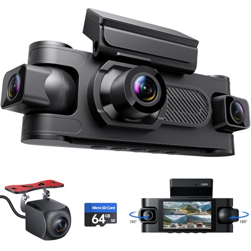 4 Channel 1080P Dash Cam 360° Front Rear Inside